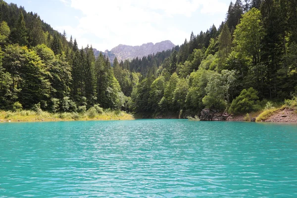 Kuzey Talya Daki Friuli Bölgesi Ndeki Güzel Sauris Gölü Nün — Stok fotoğraf