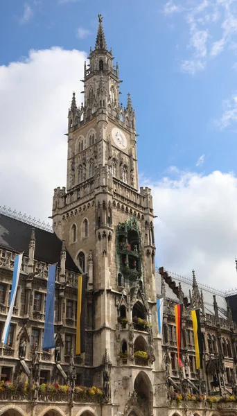 Building New Town Hall called NEUES RATHAUS in Munich City in Germany