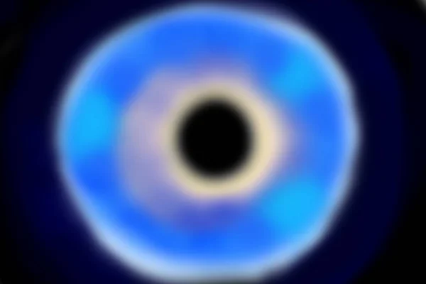 Simulace Černé Díry Hlubokém Postranním Prostoru Azurovými Modrými Tóny Vnitřní — Stock fotografie