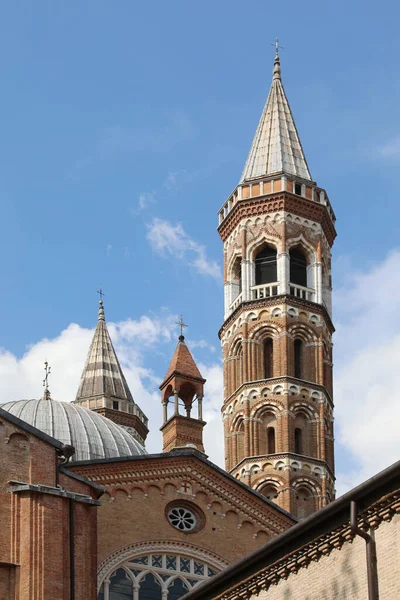 Detail Zvonice Baziliky Antonína Městě Padově Regionu Benátsko Severní Itálii — Stock fotografie