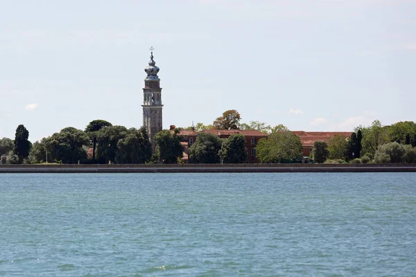 Bell Tower Island Called San Lazzaro Degli Armeni Venice Italy — Zdjęcie stockowe