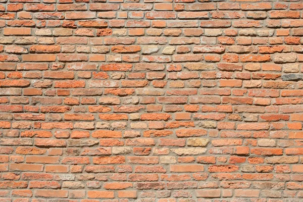 Hintergrund Der Mauer Aus Ziegeln Und Kalk Und Zement Eines — Stockfoto