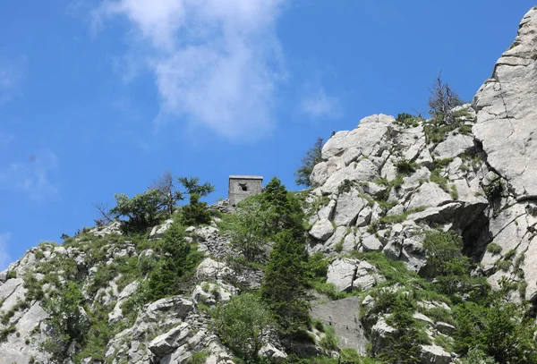 Lookout Point Install Machine Guns First World War Border Austria — Stockfoto