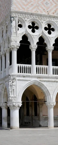 Venice Italy May 2020 Detail Corner Doge Palace Called Palazzo — Stock Photo, Image