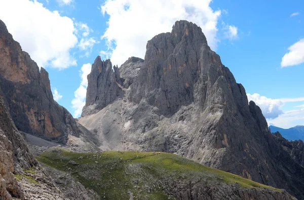 Mountain Called Pala San Martino Italian Dolomites Summer — стоковое фото