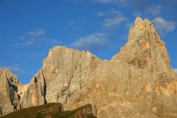 Italian Dolomites Called Cima Vezzana Cimon Della Pala Orange Colors — стоковое фото