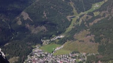 Panorama of Dolomites Mountains in Northern Italy in summer