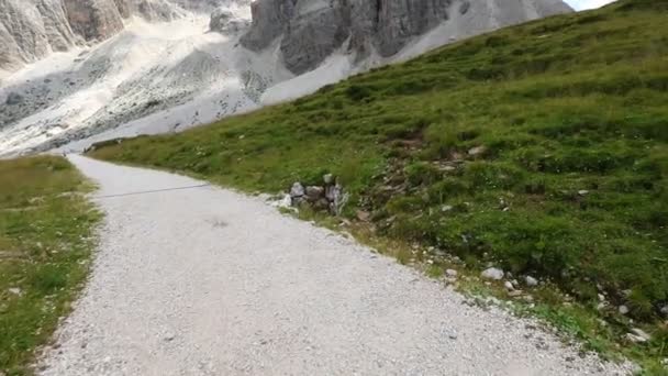 Italian Dolomites Mountains Valley Called Val Venegia Italy – stockvideo