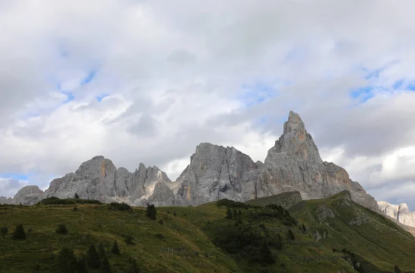Peak Dolomites Northern Italy Called Cimon Della Pala Left Peak — Photo