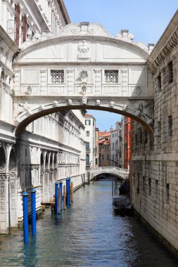 PONTE DEI SOSPIRI which means Bridge of sighs in Venice in Italy with no people during the lockdown