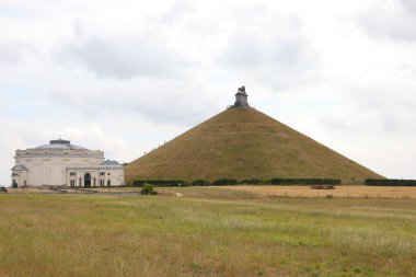 Waterloo, W, Belçika - 17 Ağustos 2022: Mound 'da Aslan ile Anma