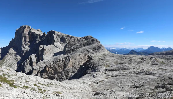 Panorama Italských Alp Horské Skupině Dolomitů Hoře Zvané Rosetta Severní — Stock fotografie