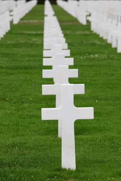 Colleville Sur Mer Fra Francia Agosto 2022 Cimitero Militare Americano — Foto Stock