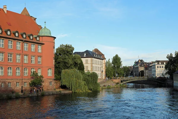 Ancient Building in Strasbourg in the place called PETITE FRANCE and RIVER ILL