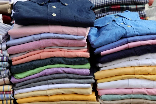 Camisas Algodón Elegantes Para Venta Tienda Moda — Foto de Stock