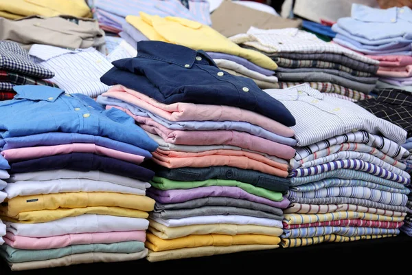 Camisas Algodón Elegantes Para Venta Tienda Moda — Foto de Stock