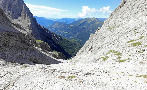 Panorama Van Italiaanse Alpen Bergen Genaamd Dolomiti Noord Italië Zomer — Stockfoto