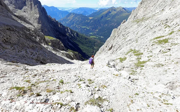 Kuzey Talya Dolomiti Adı Verilen Dağlardaki Talyan Alpleri Panoraması — Stok fotoğraf