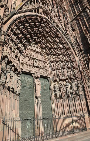 Міський Собор Страсбурга Франції Називався Notre Dame — стокове фото