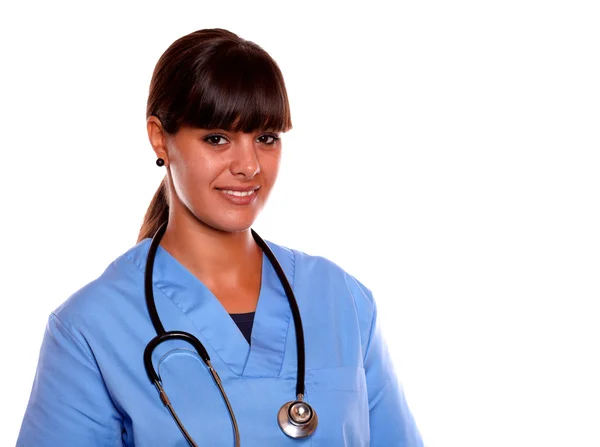 Medico professionista donna con uno stetoscopio — Foto Stock