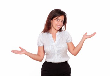 Sana avuç içi ile bakmak büyüleyici kadın