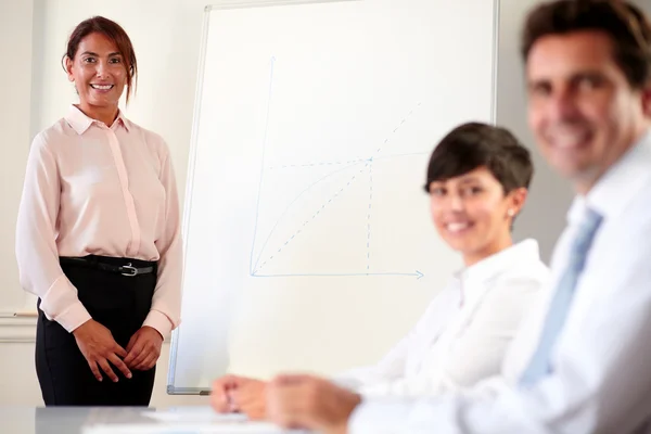 Professional executive team smiling at you — Stock Photo, Image