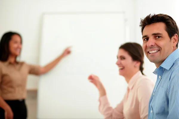 Handsome professional man smiling at you — Stock Photo, Image