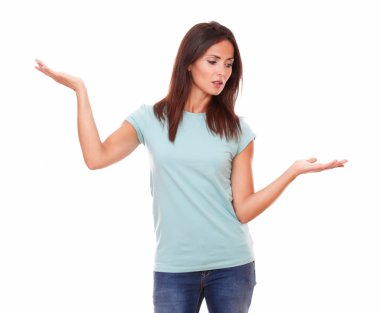 düşünceli erkek onun avuç içi gidiyor