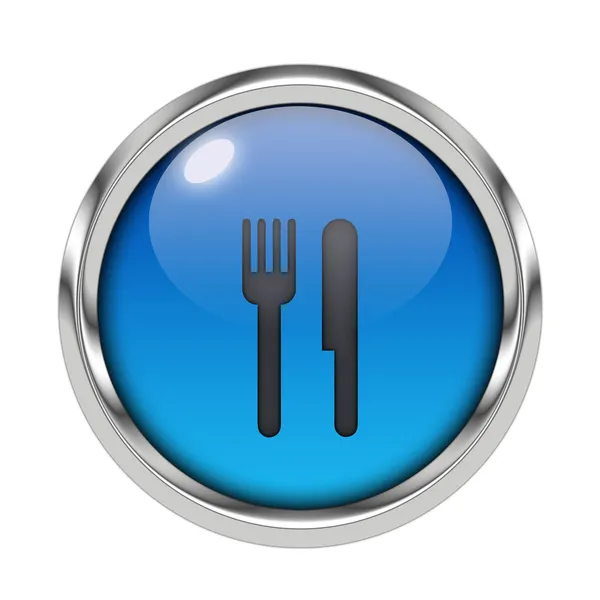 Glossy cutlery icon