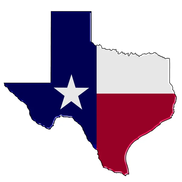 Mapa z Texasu — Stock fotografie