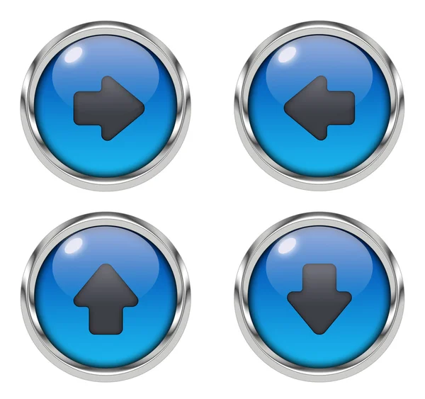 Arrow icons - blue — Stock Photo, Image