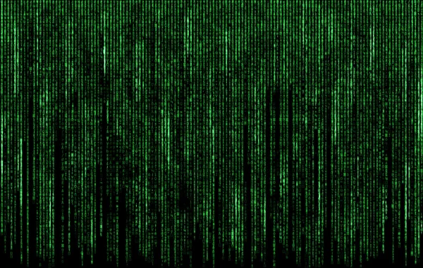 Grüne digitale Codenummern im Matrix-Stil — Stockfoto