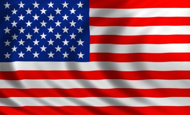 Amerika Birleşik Devletleri bayrağı ipek