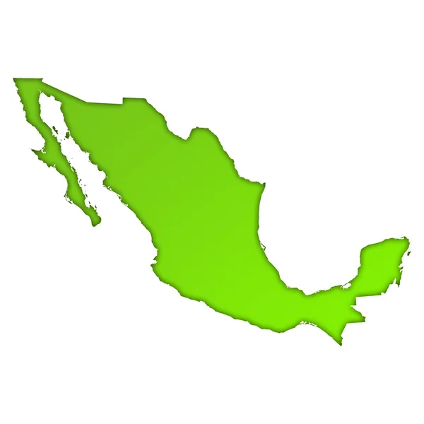 Meksika ülke göster simgesi — Stok fotoğraf