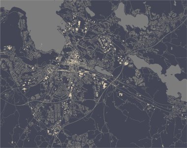 Lahti şehrinin haritası, Finlandiya