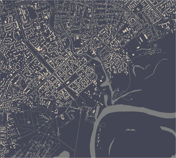 Mapa de la ciudad de Chernihiv, Ucrania — Archivo Imágenes Vectoriales