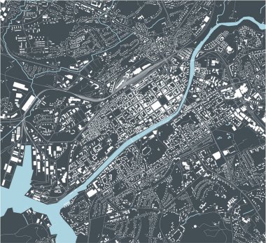 Finlandiya Turku şehrinin haritası