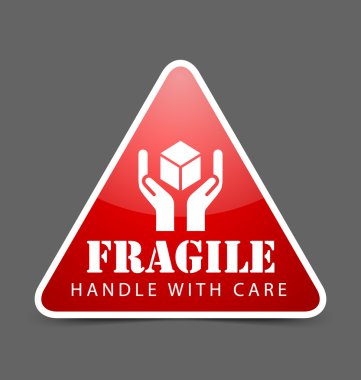 Fragile icon clipart