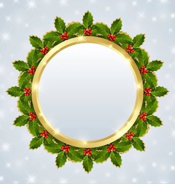 Christmas plaque — Stock Vector