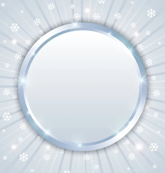 Placa de invierno de Navidad — Vector de stock