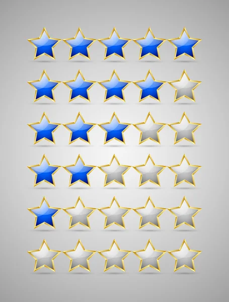 Estrellas de calificación — Vector de stock