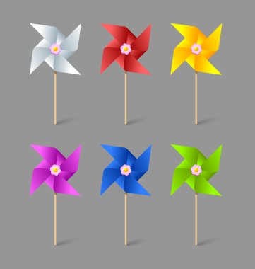 Kağıt pinwheels
