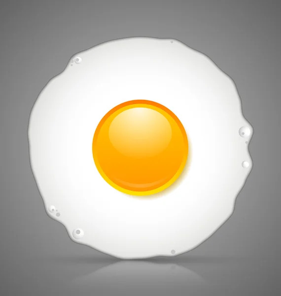 Sahanda yumurta simgesi — Stok Vektör