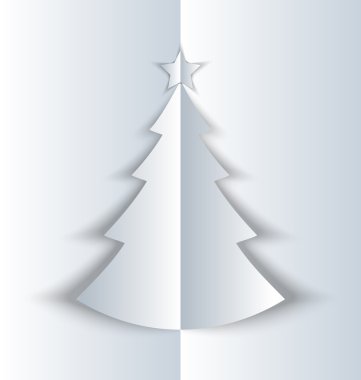 basit katlanmış Noel ağacı