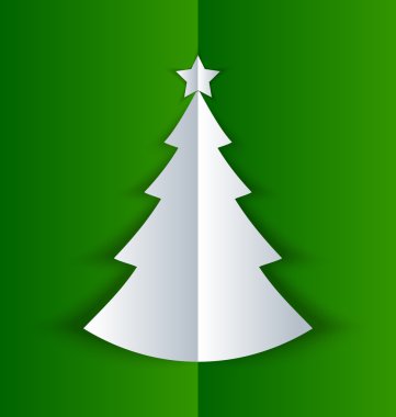 basit katlanmış Noel ağacı