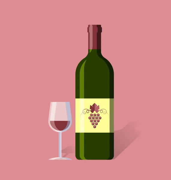 Rode wijn — Stockvector