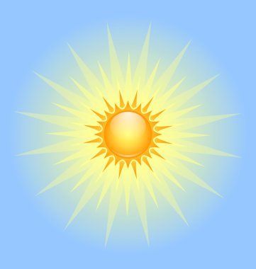 Büyük parlayan güneş