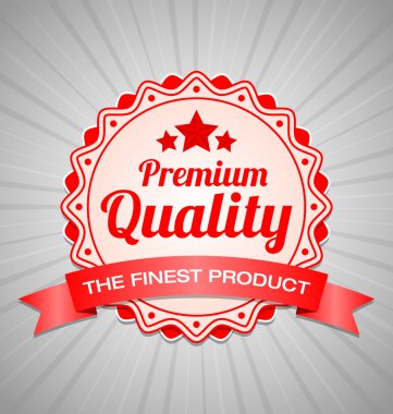 premium kalite etiketi