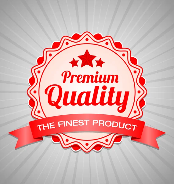 Premium Quality label — Stock Vector