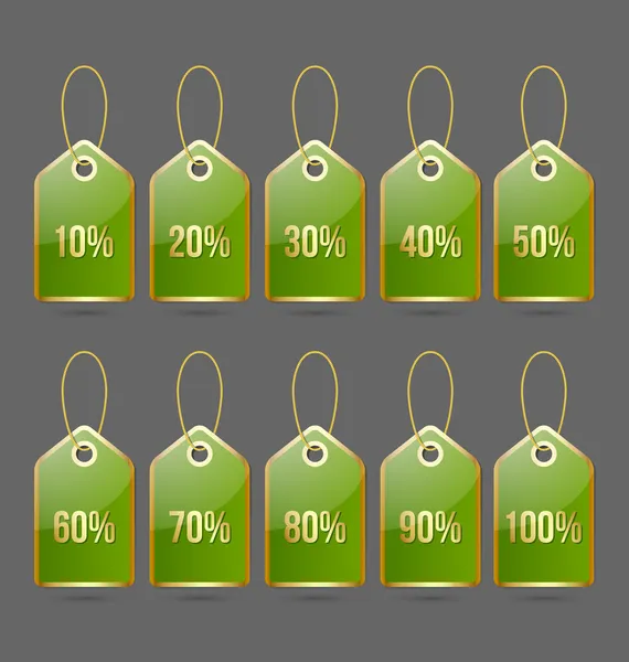 Bargain price tags — Stock Vector
